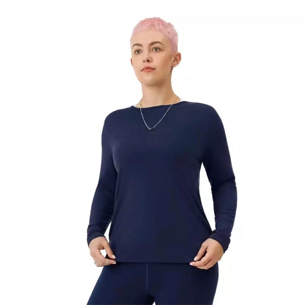 NWT allbirds Natural Flow Studio Long Sleeve Shirt true navy XXXL